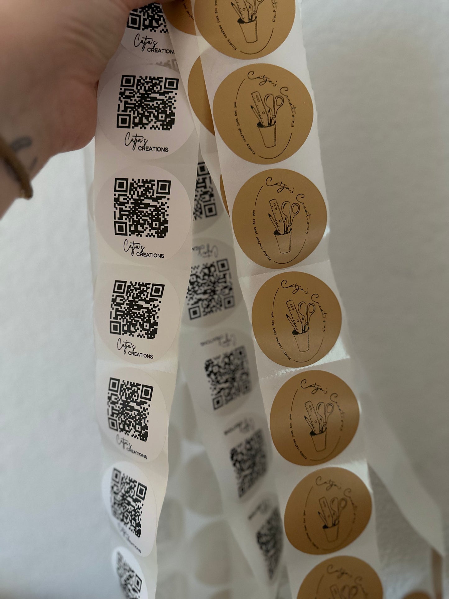 Ronde stickers | QR code