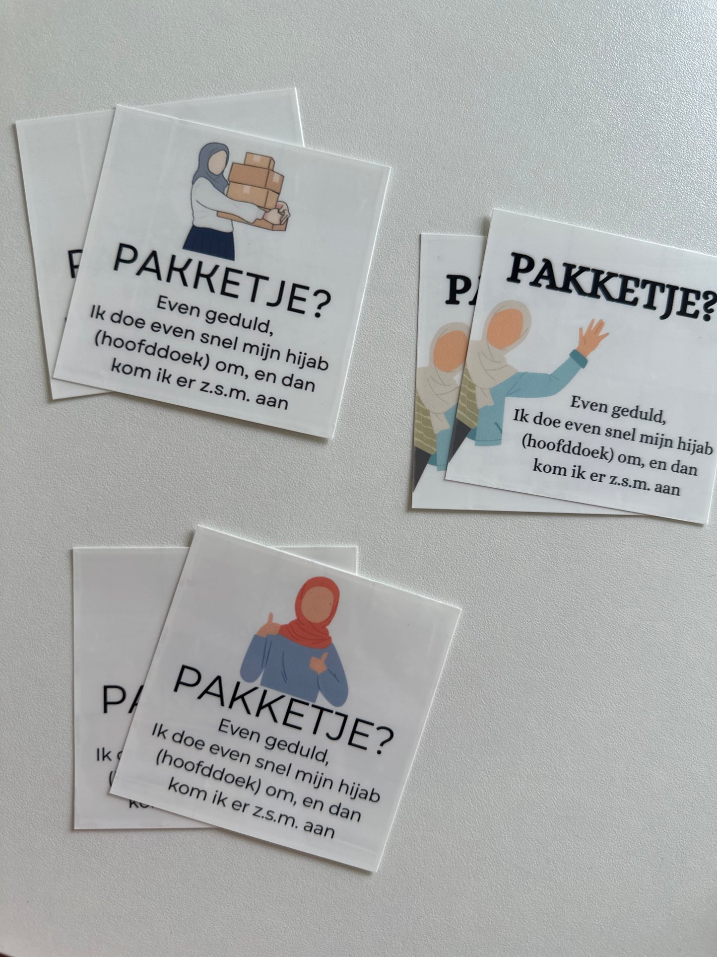 Voordeursticker voor hijabie