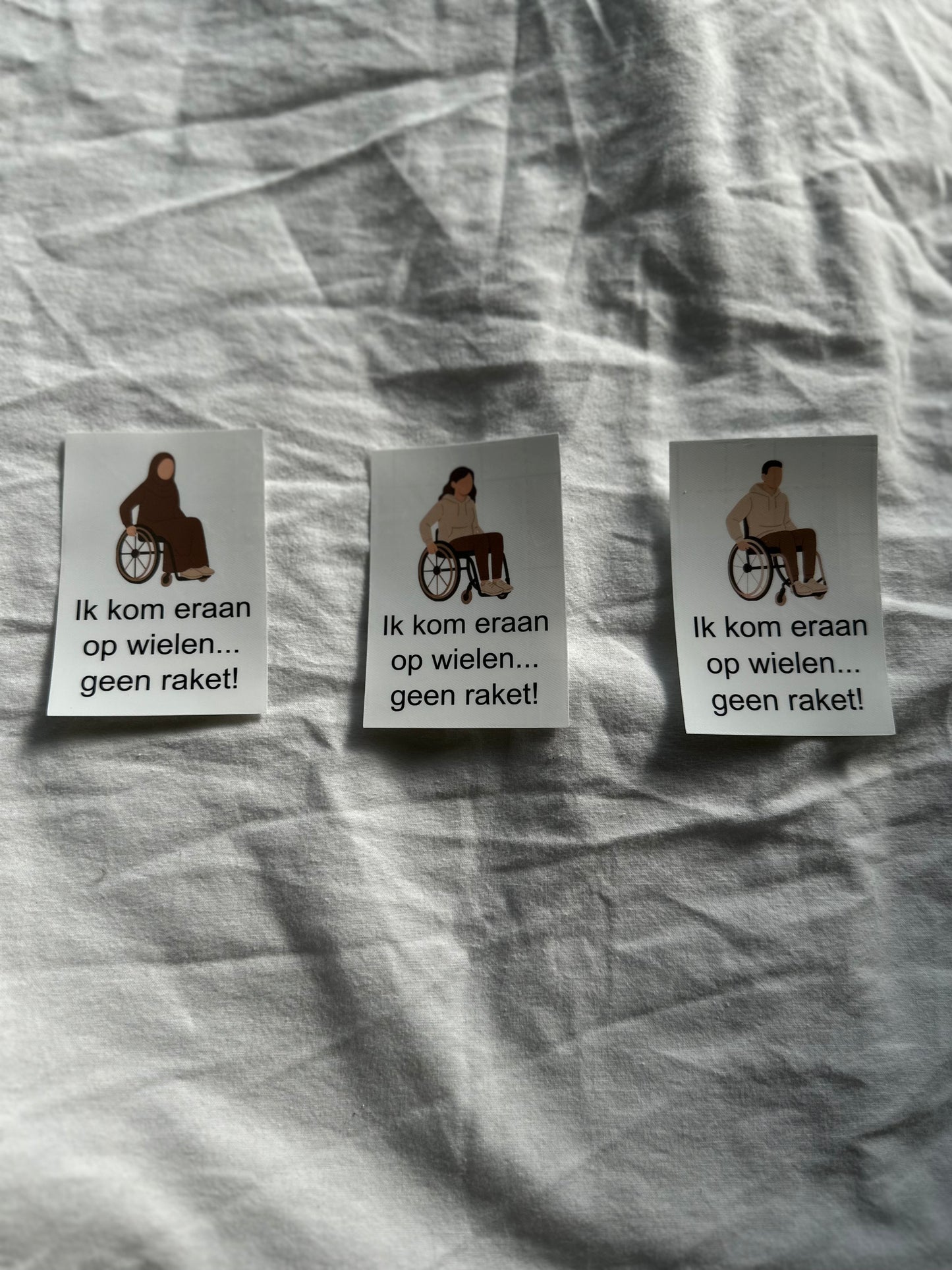 Voordeur sticker voor rolstoelgebruikers
