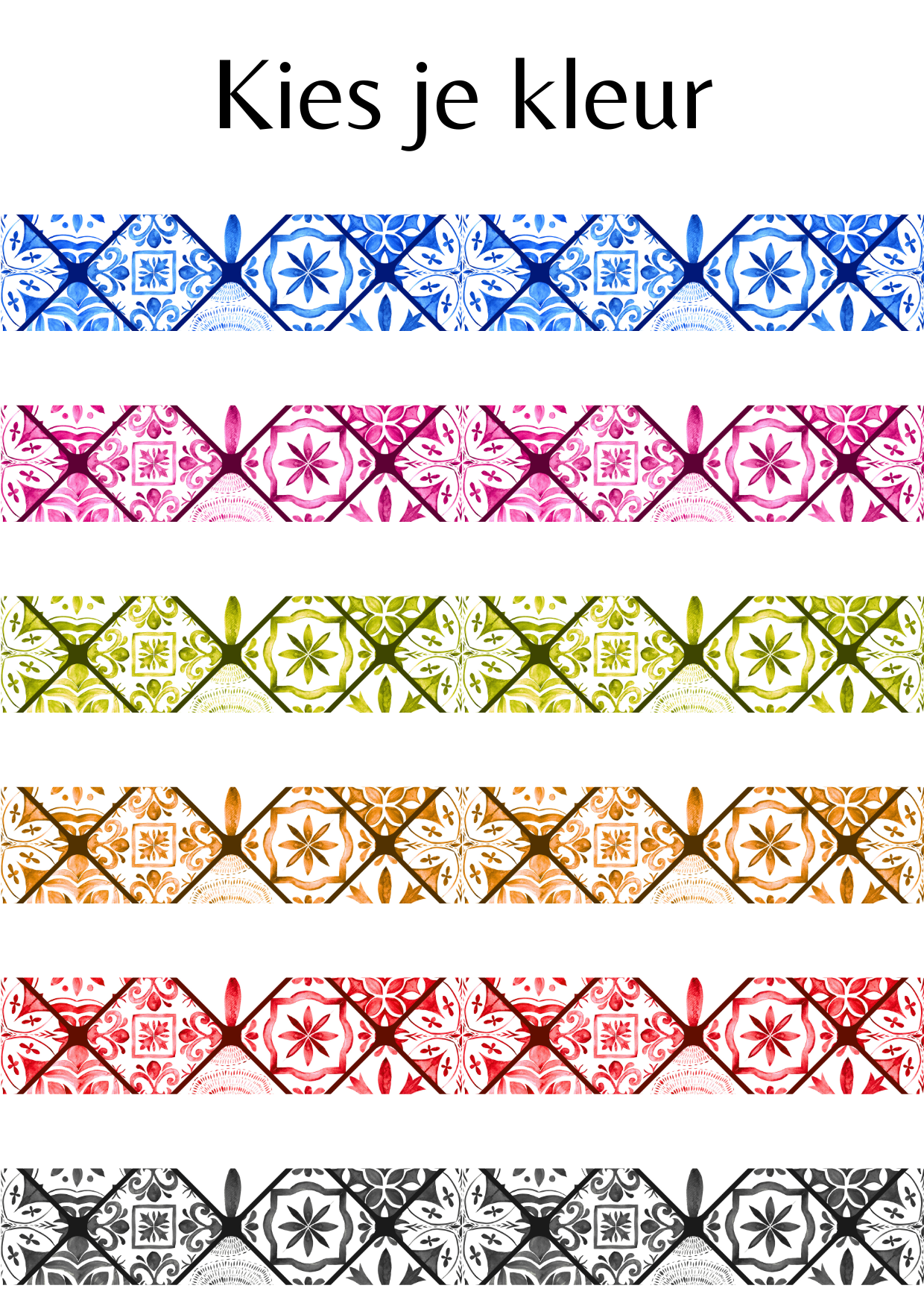 Tafelkaart | Mozaiek