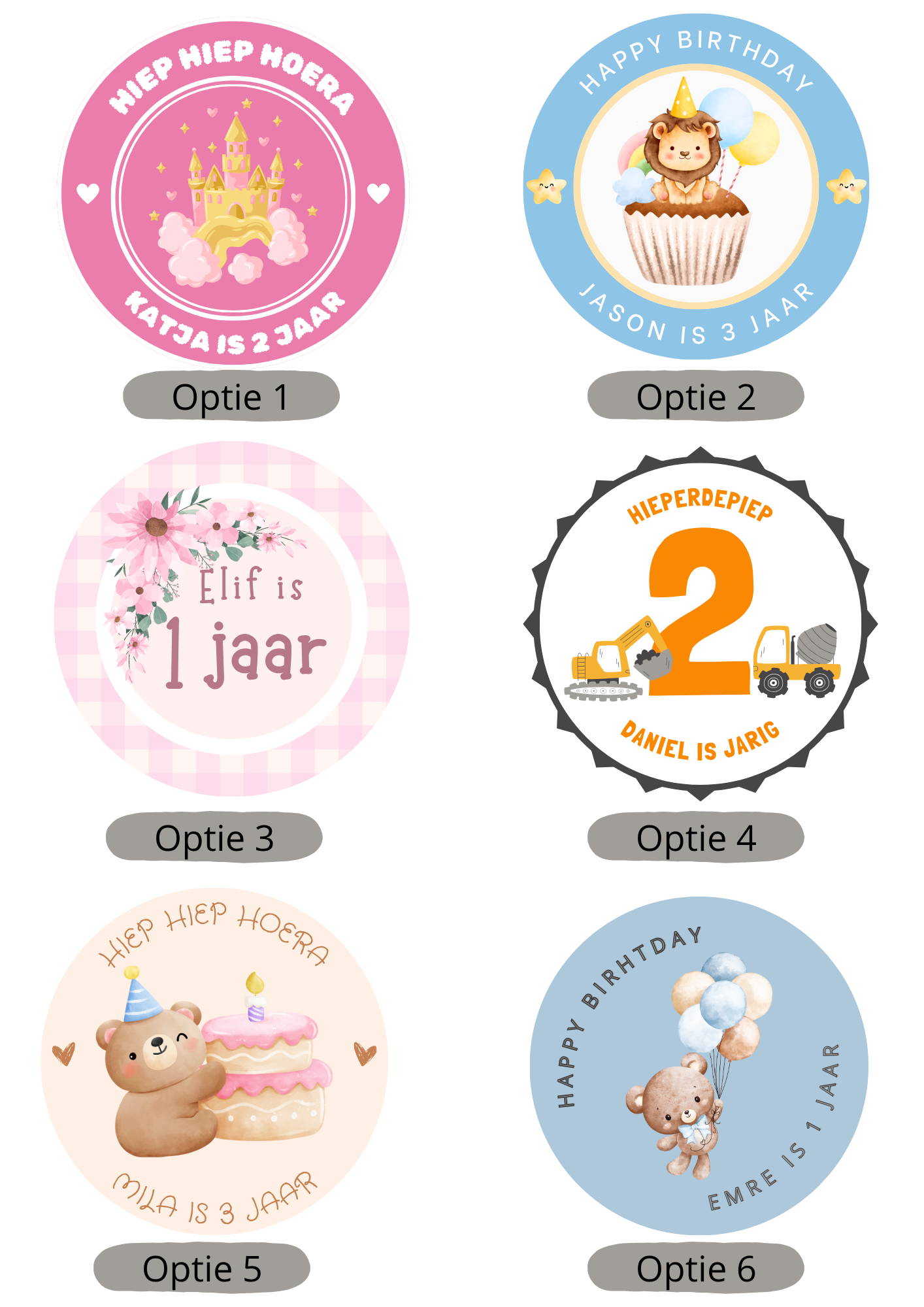 Stickers | Verjaardag