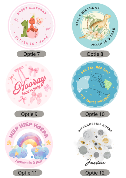 Stickers | Verjaardag