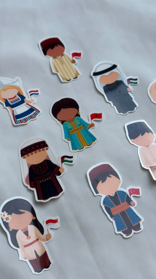 Nationaliteit stickers