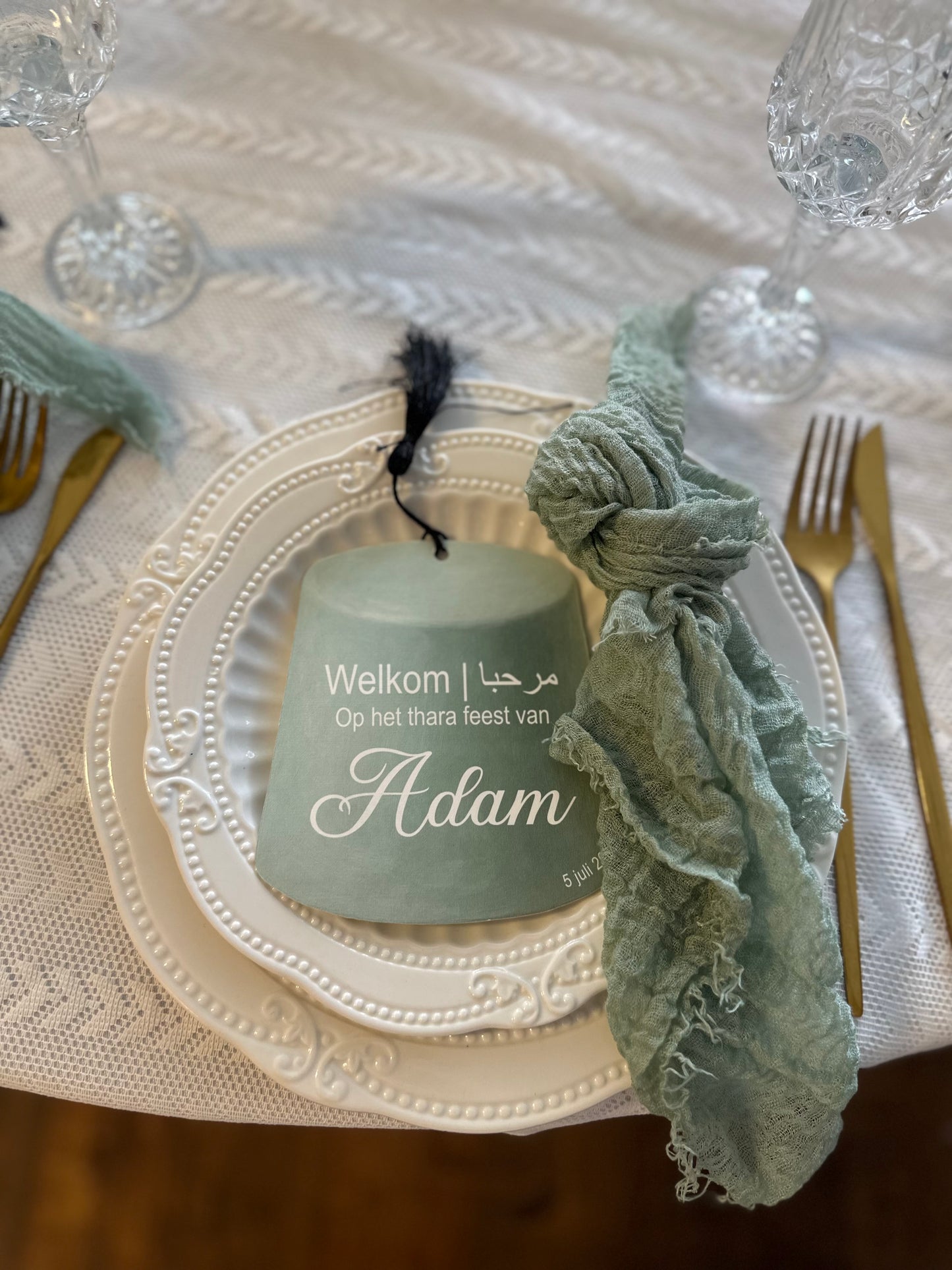 Tafelkaart | Fez hoedje