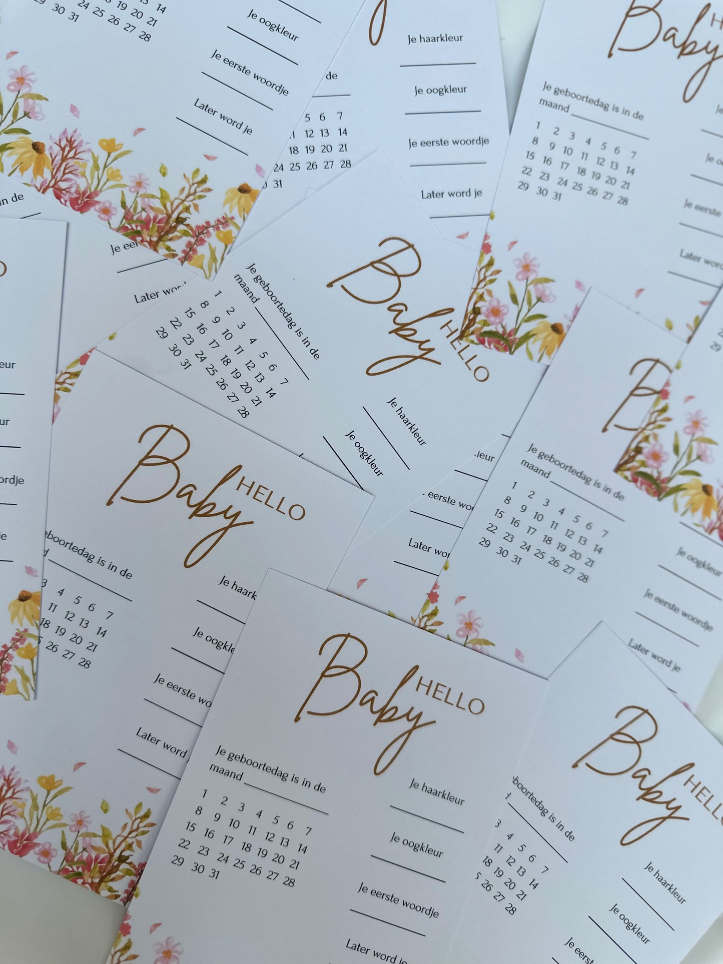 Invulkaart 'Babyshower'