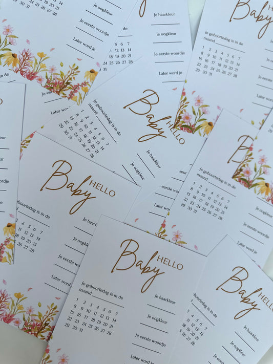 Invulkaart 'Babyshower'