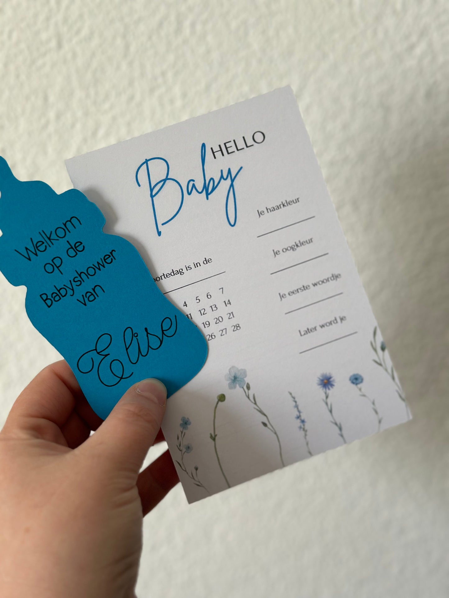 Invulkaart 'Babyshower'