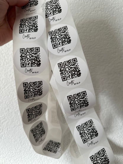 Ronde stickers | QR code