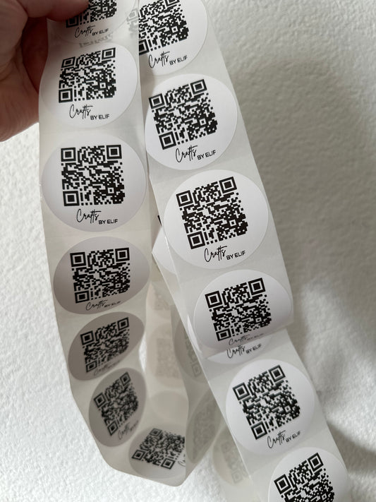 Ronde stickers | QR code