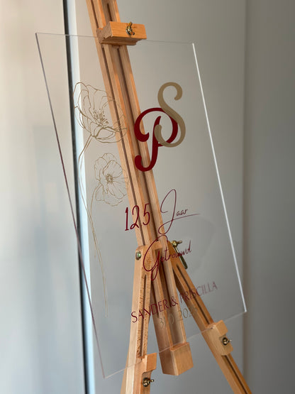 Welkomstbord | Doorzichtig