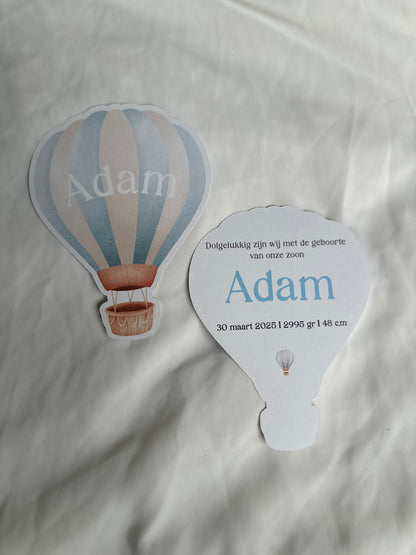 Geboortekaarten | Luchtballon