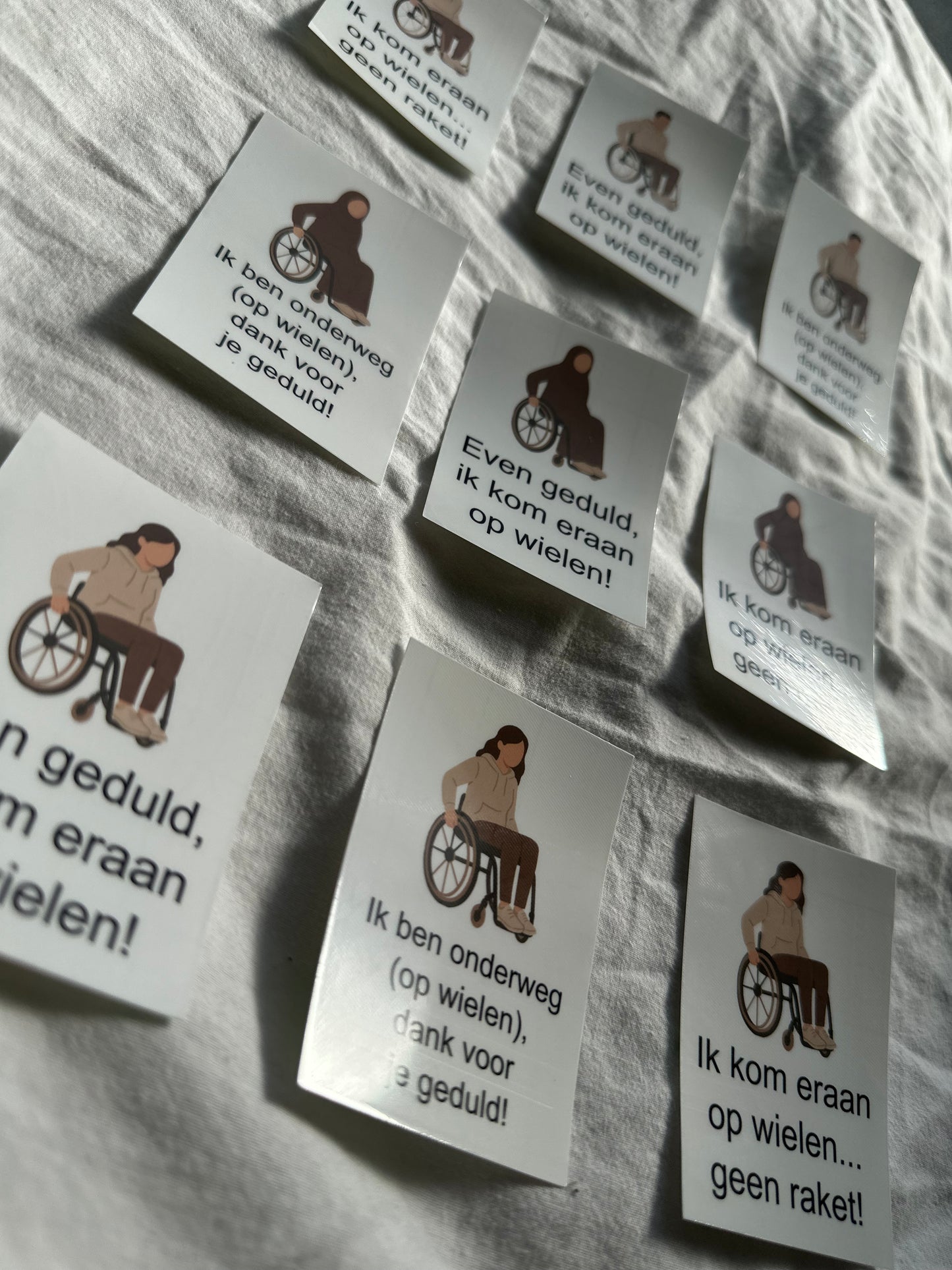 Voordeur sticker voor rolstoelgebruikers