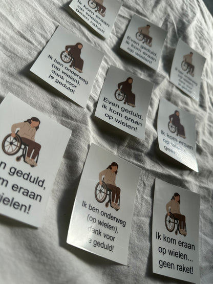Voordeur sticker voor rolstoelgebruikers