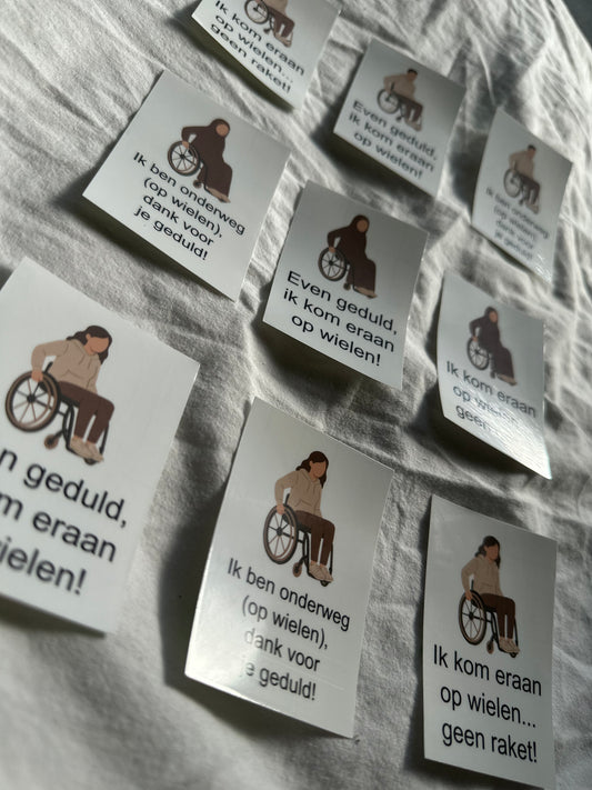 Voordeur sticker voor rolstoelgebruikers