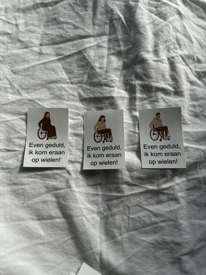Voordeur sticker voor rolstoelgebruikers
