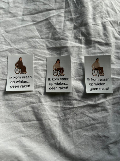 Voordeur sticker voor rolstoelgebruikers