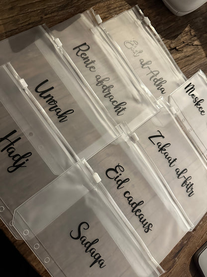 Budget Binder insteekmapjes | 8 Islamitische spaardoelen