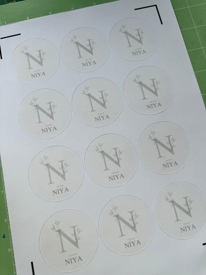 Ronde stickers | Logo naar wens