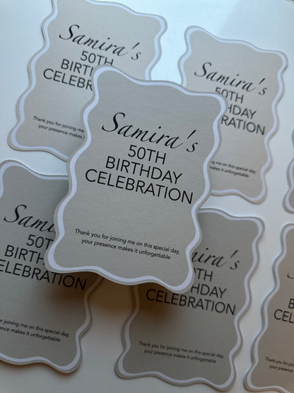 Tafelkaart | Wavy design