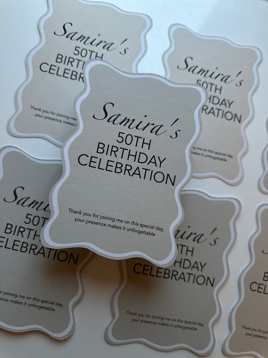 Tafelkaart | Wavy design