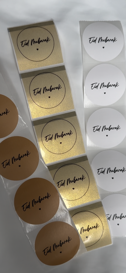 Ronde stickers | Alleen zwarte inkt