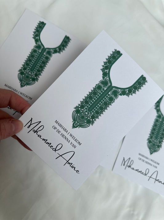 Tafelkaart | Henna mannen