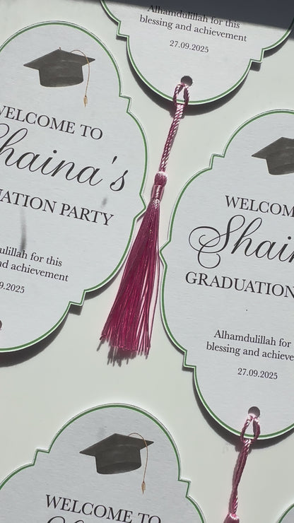 Tafelkaart | Graduation party